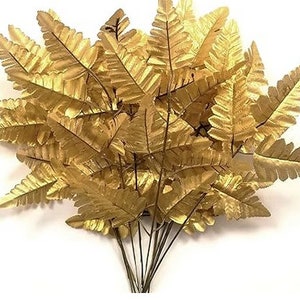 Fern Artificial Silk Leaves 16 Great for Wreaths Flower Arrangements Home Decor image 5