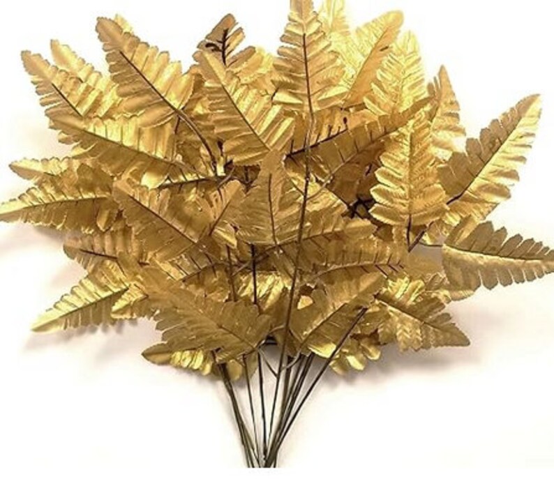 Fern Artificial Silk Leaves 16 Great for Wreaths Flower Arrangements Home Decor image 5