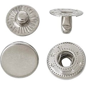 Rainbow Metal Snaps, Rose Gold Spring Snap Buttons 12.5mm Snap Button 633 831 655 Snaps 1 image 3