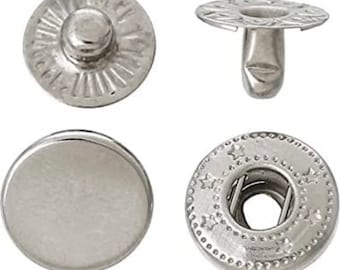 Metal Snaps, Spring Snap Buttons - 10mm 12.5mm 15mm Snaps - #633 #831 #655 Snaps -P