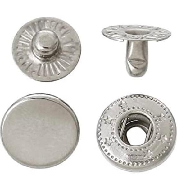 Metal Snaps, Spring Snap Buttons 10mm 12.5mm 15mm Snaps 633 831 655 Snaps P  