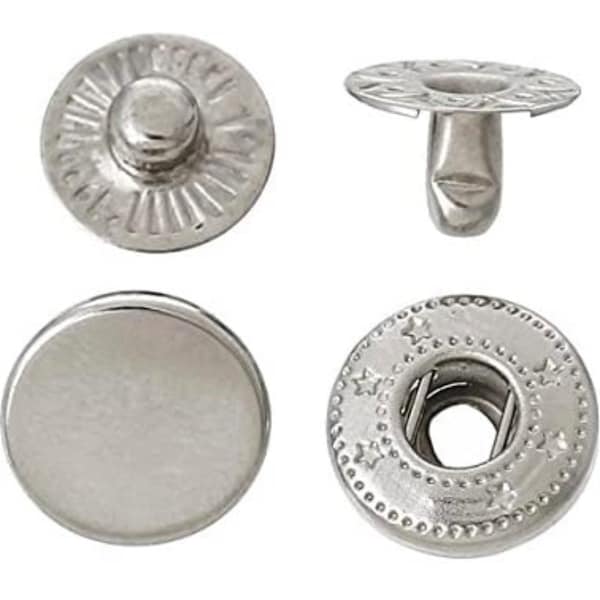 Metal Snaps, Spring Snap Buttons - 10mm 12.5mm 15mm Snaps - #633 #831 #655 Snaps -P