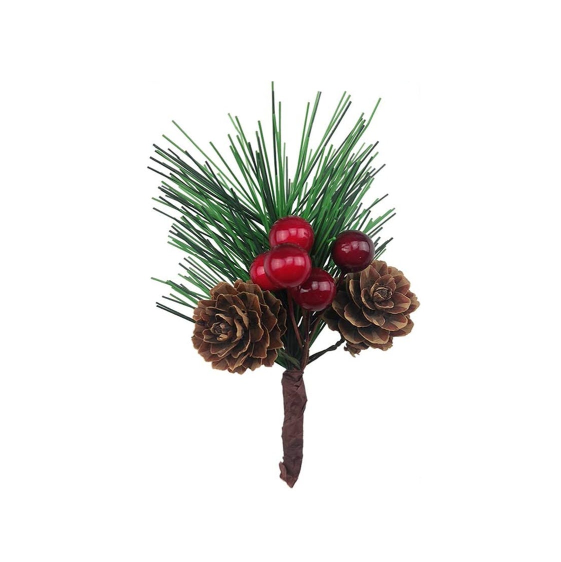 Pinecones to Add on to Wreath Wreath Embellishments Pinecones on Metal  Picks for Decorating Pinecone Picks for Wreath 