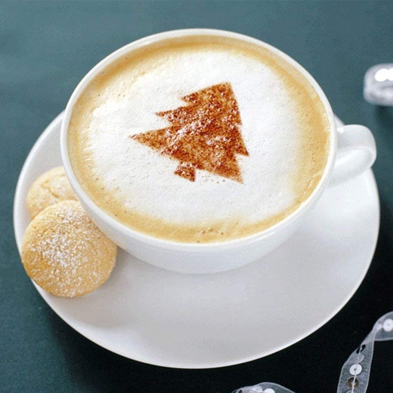 Christmas Stencil Kit  Coffee Latte Kit  36pc Christmas image 1