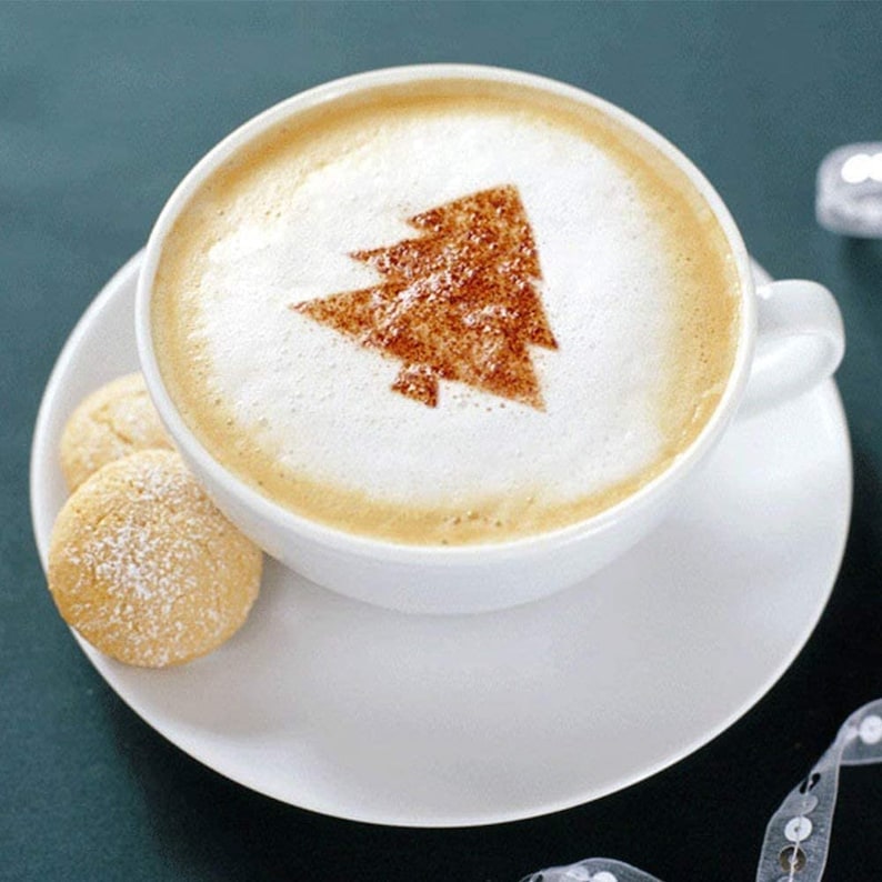Christmas Stencil Kit Coffee Latte Kit 36pc Christmas image 1
