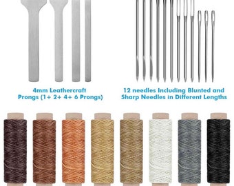 Leather sewing kit - Leathercraft repair kit - Leatherworking stitching kit