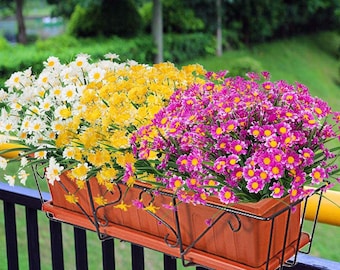Daisy Flowers - Bunte Gänseblümchen Künstliche Blumen - Frühlingsblumen - Fake Blumen - Florale Stiele - Künstliche Gänseblümchen -2