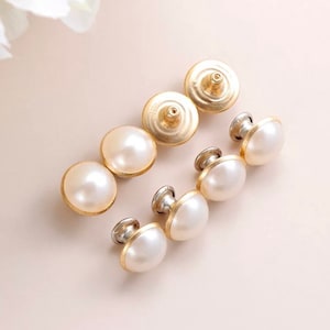 Pearl Rivets - 6mm - 8mm Half Pearls