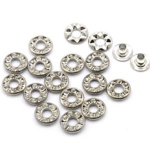 6mm 1/4 Crystal Eyelets Crystal Grommets P image 2