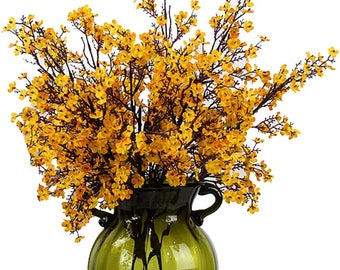 Fall Flowers - Silk Flowers - Minimalist Home Decor - Baby's Breath Silk Floral Stems -P