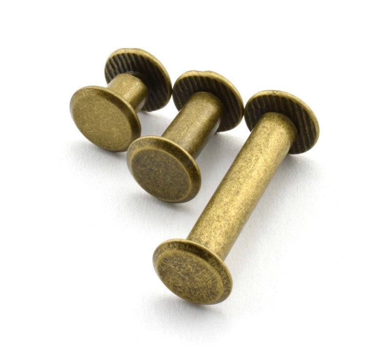 Chicago Screw Rivets - 1/4” 1/2” 1” Screw Rivets - Easy Install! No ...