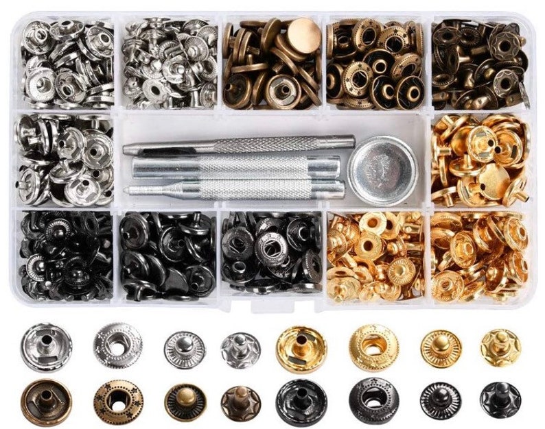 Spring Snap Kit 80 and 120 snap kits with tools and carry Etsy