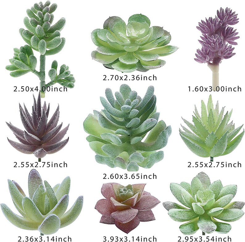 Artificial Succulent Greenery Bundle Desert Decor Indoor Plants Succulents Spring Home Decor P image 4