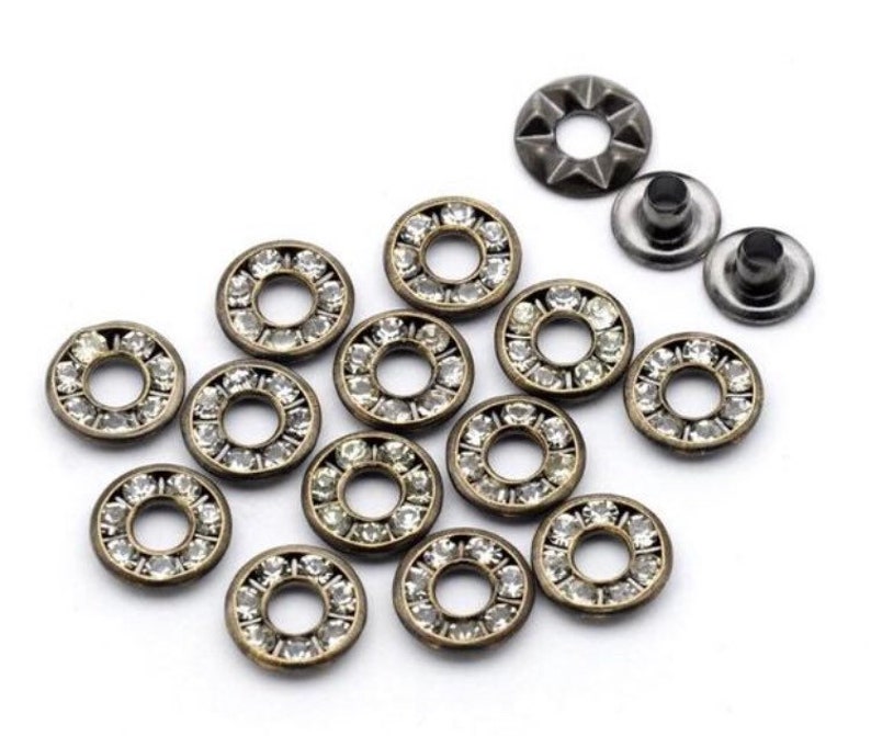 6mm 1/4 Crystal Eyelets Crystal Grommets P image 4