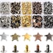Star Rivet Kit - 200pc Star Shaped Rivets for Leather, Clothes, Vinyl ...