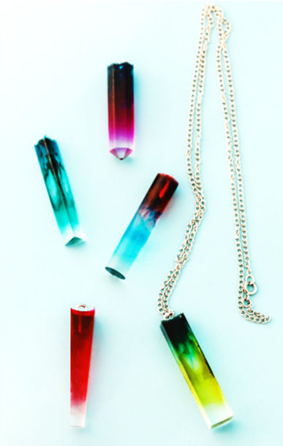 Small Crystal Pendant Gem Resin Mold Kit 115pc Silicone Mold Etsy