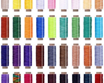 Waxed Thread for Leather Sewing - Thick Colored Thread for Jewelry - Leather Stitching Thread -P