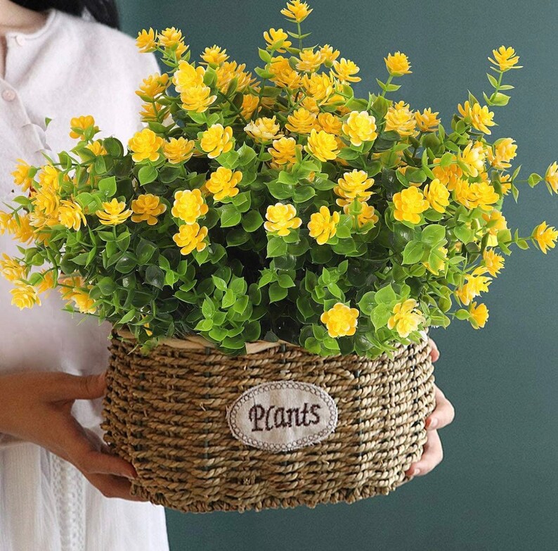 Artificial Greenery Bouquet Filler Eucalyptus Leaves Etsy