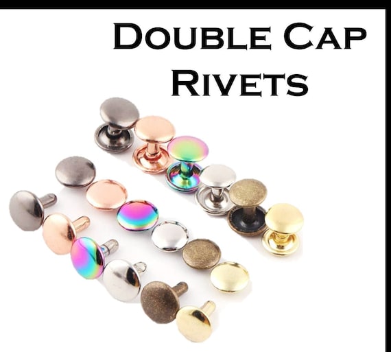 50ct Small Medium Large Cap Rivets Fast and Free Shipping! Rivets for Leather and Crafts 4mm 6mm 8mm Sizes Available 50ct Small Medium Large Cap Rivets Fast and Free Shipping! Rivets for Leather and Crafts 4mm 6mm 8mm Sizes Available