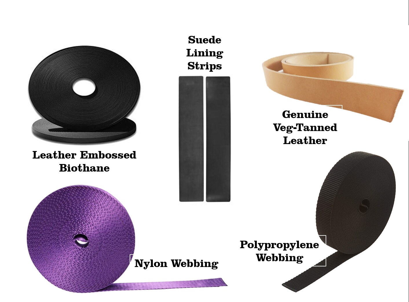 USA Made Full Grain Vegetable Tanned Harness Leather Strips - 12/14 Oz, Various Widths (1/2" To 8")
