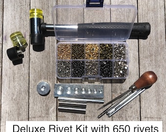 Cap Rivet Tool Set Rivet Setting Tools Starter Kits for Rivets 