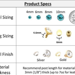 Wholesale 6mm Crystal Rhinestone Rivets Low Prices Large Selection Premium Quality P image 2