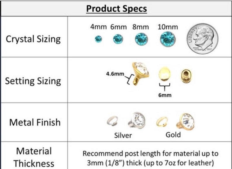 Wholesale 6mm Crystal Rhinestone Rivets Low Prices Large Selection Premium Quality P image 2