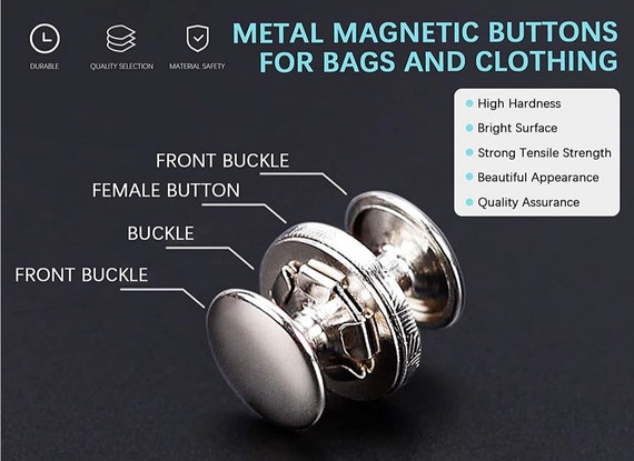 40pcs Magnetic Buttons For Clothing 