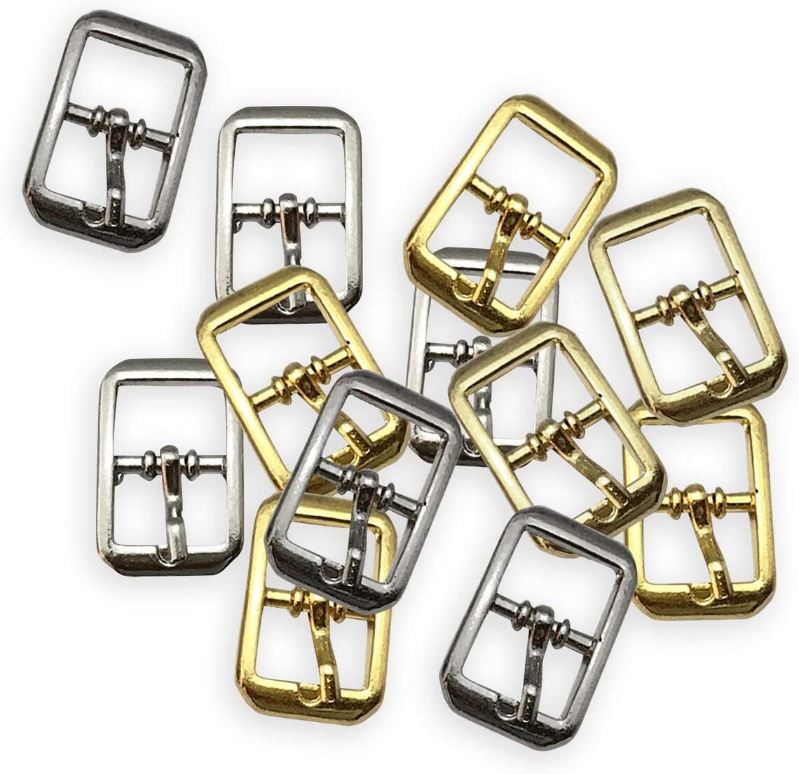 Mini Buckles 1/8 Rectangular Shoe Buckles Extra Tiny Etsy