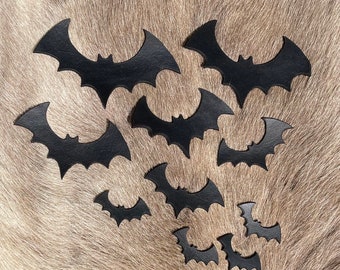 Bats Bundle - Bat leather cut outs- Laser cut Bats