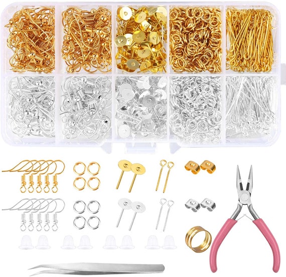 Earring Making Kit 1560pc Earring Kit With Tools Eye Pins Earring