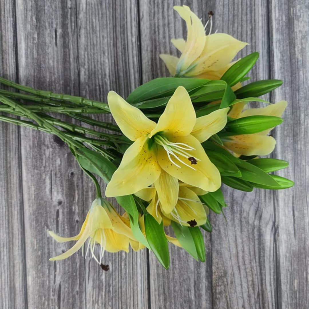 Artificial Lillies Lily Flowers Lillies Artificial Flowers Floral Stems