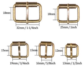 Fibbie a rullo in metallo - Fibbie in metallo da 1/2" 5/8" 3/4" 1" 1-1/4" e 2" per collari, cinturini, cinture e hardware per cani -P