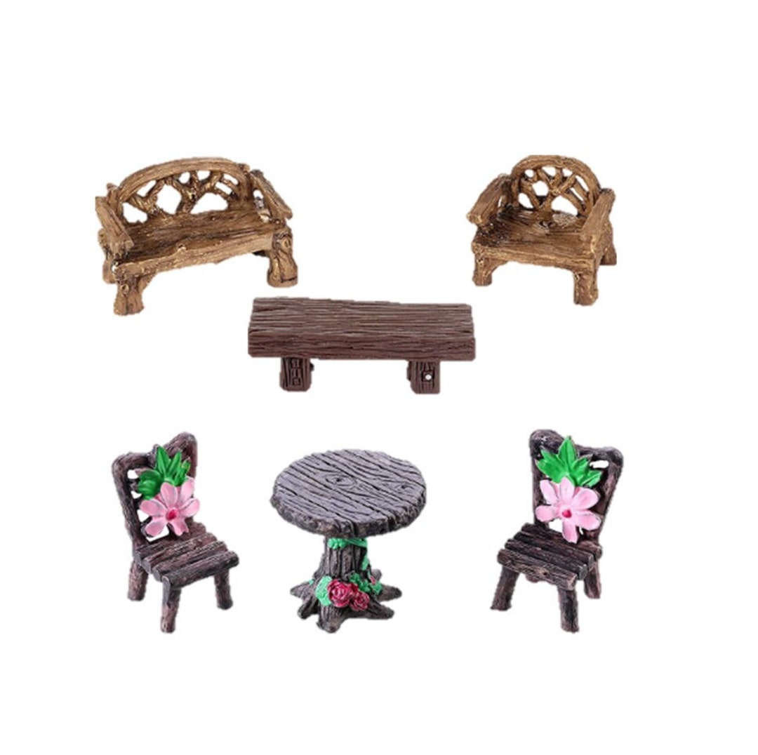 Fairy Garden Furniture Miniature Garden Furniture Mini Table and Chairs