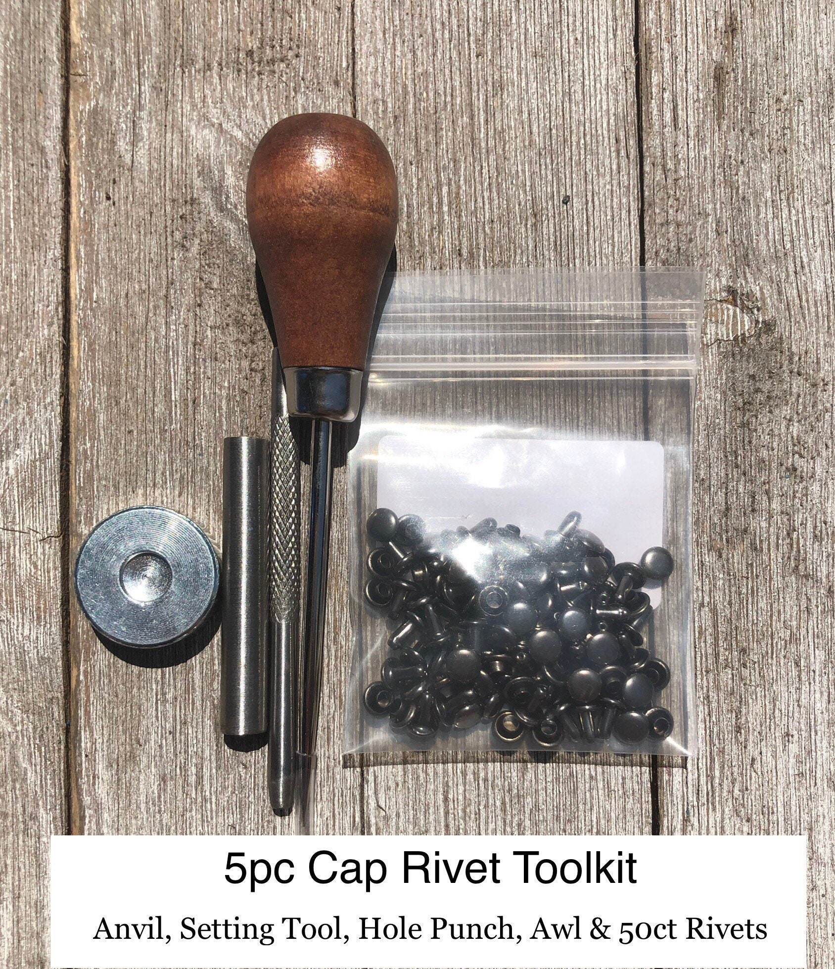 Cap Rivet Tool Set - Rivet Setting Tools - Starter Kits for Rivets - Etsy