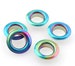 50ct Rainbow Grommets - 4mm and 5mm Rainbow Eyelets in Bulk 