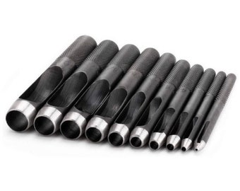 Hole Punches - 2-10mm Hole Punching Tools for punching holes for Setting Rivets, Grommets, and Snaps -8