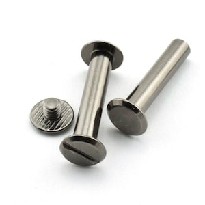 Rivetti a vite Chicago - Rivetti a vite da 1/4" 1/2" 1" - Facile da installare! Non sono necessari strumenti! -P e -1