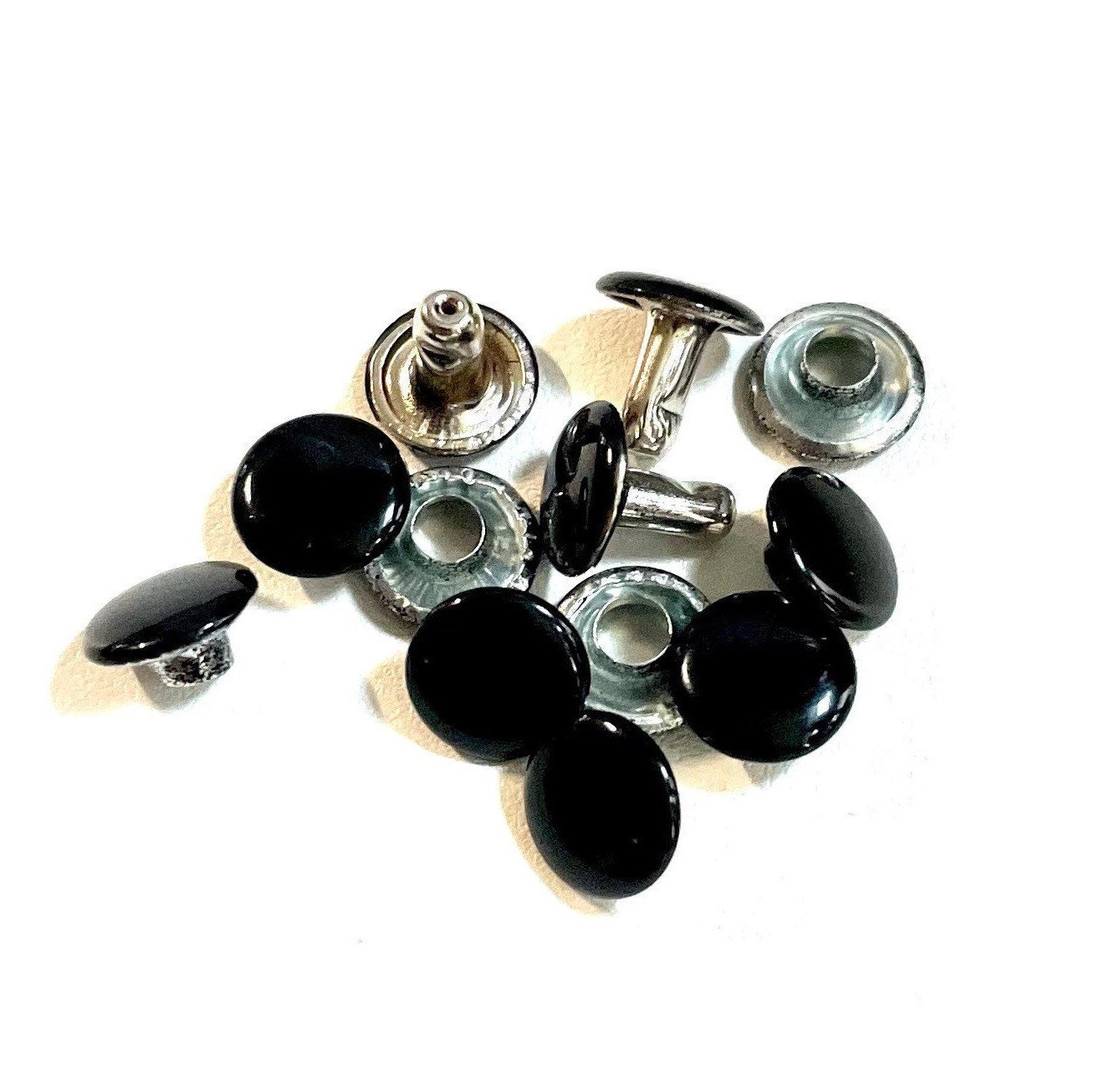 小物 roi Rivets for Leather and Crafts - 50ct Small Medium Large Cap Rivets