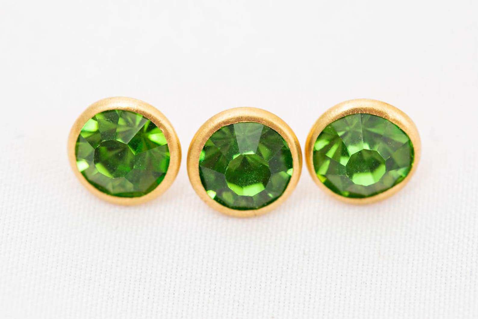 Fern Rhinestone Rivets 8mm Olive Green Crystal Rivets Gem | Etsy