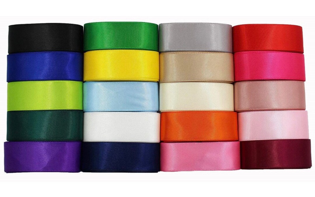 Satin Ribbon - 2” Double Sided Polyester Satin Ribbon 2” X 2 Yards ...