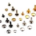 Gold Rivets for Leather 50ct 6mm Gold Cap Rivet Studs Fast Shipping ...