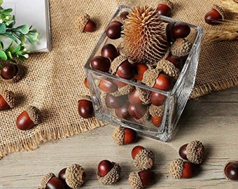 Acorns for Crafts, Wreaths, Ornaments, Resin and Trees - 20ct Artificial Acorns -1