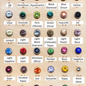 Rebites de strass de cristal de 4 mm no atacado - Preços baixos - Grande seleção - Qualidade premium -86