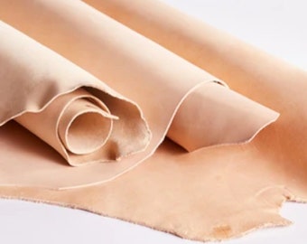 Veg tanned leather - Raw Leather - Quality Tooling Leather - Wholesale Leather Cut to size, 2-9oz -P