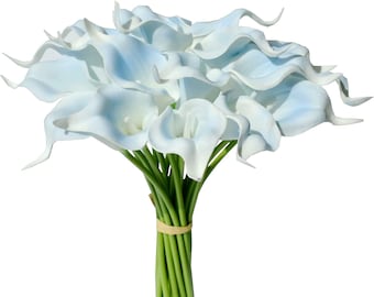 Calla Lilien Stiele - Calla Lillies - Künstliche Blumen - Floral Stiele - Bouquet Blumen - Real Touch Künstliche Lilien Blumen -P