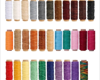 Waxed Thread for Leather Sewing - Thick Colored Thread for Jewelry - Leather Stitching Thread -2
