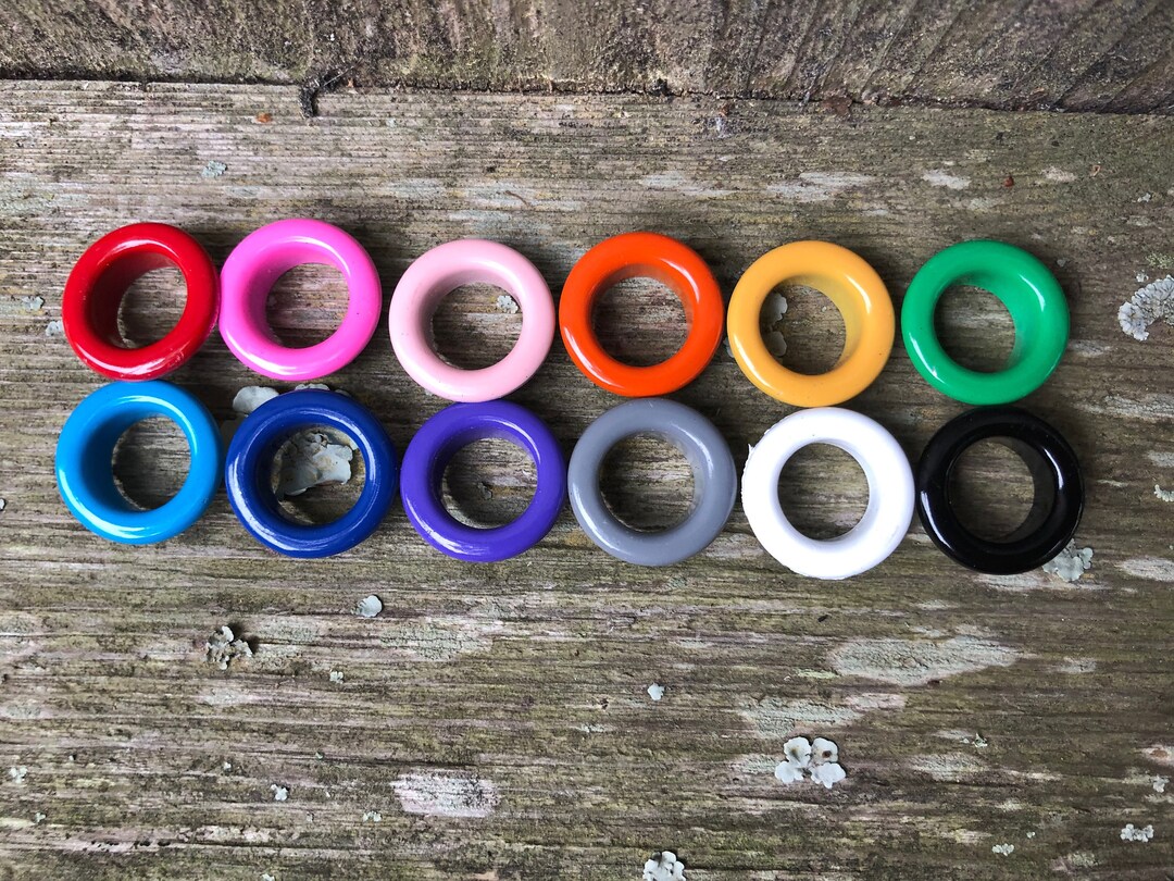1mm 2mm 3mm 4mm 5mm 6mm 10mm Colored and Metal Grommets / Eyelets 3 Etsy