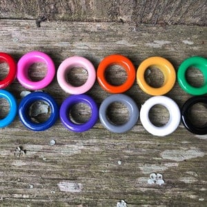 1mm 2mm 3mm 4mm 5mm 6mm 10mm Colored and Metal Grommets / Eyelets -3