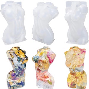 Goddess molds - Male Gods - Silicone Epoxy Resin 3pc Female Figure Molds - Chocolate Mold - Bachelorette Party Molds - Wicken spells -P